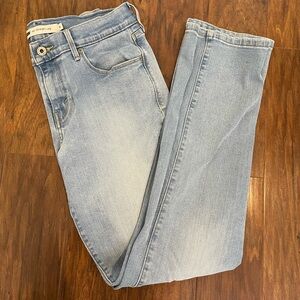 Levi’s 505 Straight Leg Jeans Women’s Size 6 Light Blue – Used